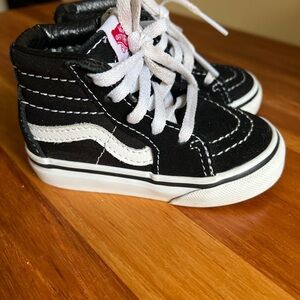 Vans Toddler Kids Black High-Top Sneakers